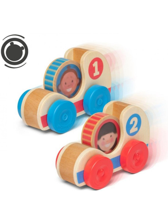 Drewniane samochody wyścigowe GO Tots Melissa and Doug