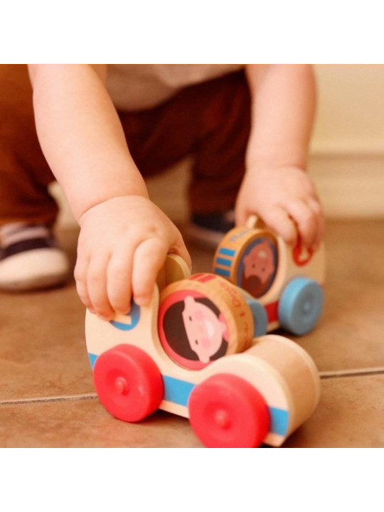 Drewniane samochody wyścigowe GO Tots Melissa and Doug