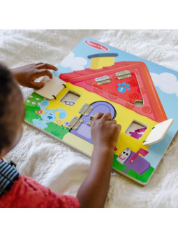 Drewniana tablica manipulacyjna z okienkami Blue’s Clues & You Melissa & Doug