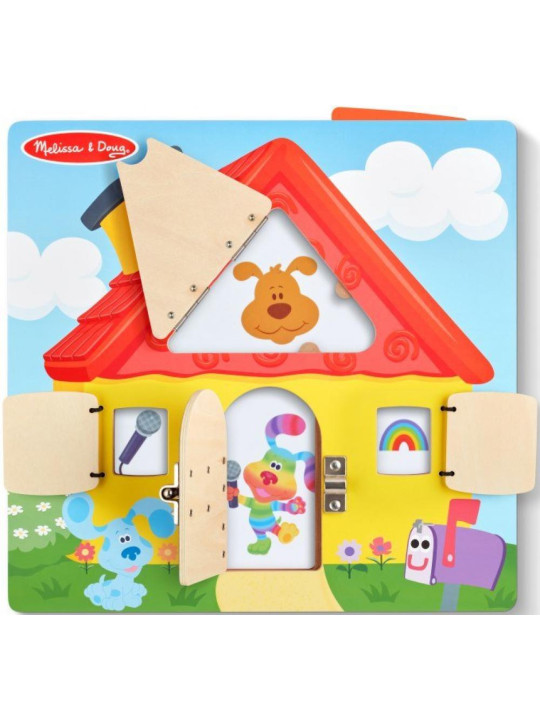 Drewniana tablica manipulacyjna z okienkami Blue’s Clues & You Melissa & Doug