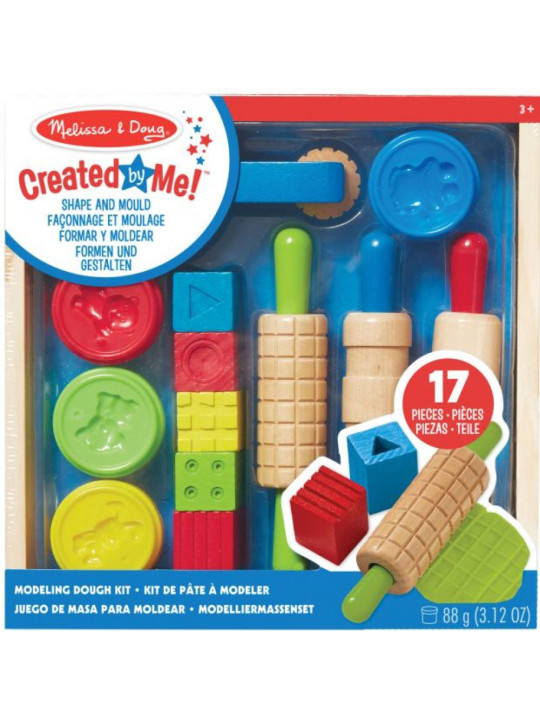 Kolorowa ciastolina z wałkami i stemplami Created by Me! Shape, Model, & Mold Melissa & Doug
