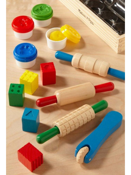 Kolorowa ciastolina z wałkami i stemplami Created by Me! Shape, Model, & Mold Melissa & Doug