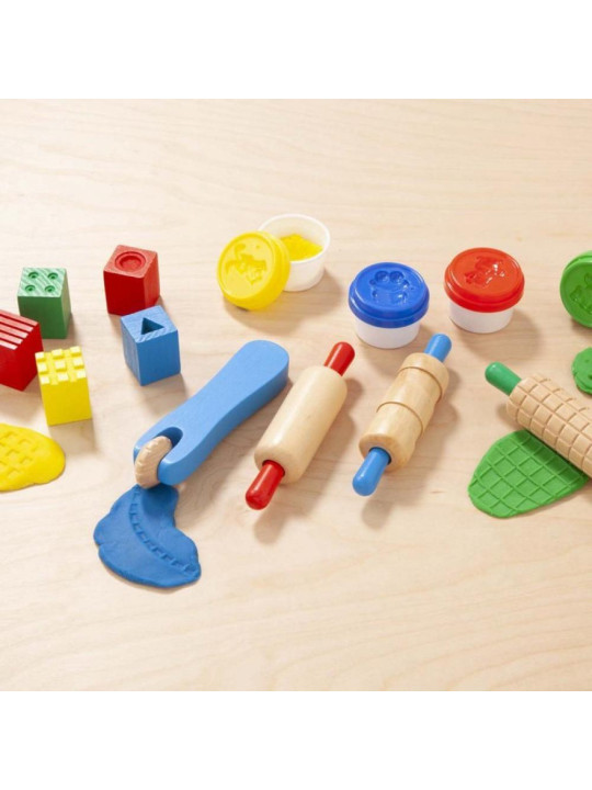 Kolorowa ciastolina z wałkami i stemplami Created by Me! Shape, Model, & Mold Melissa & Doug