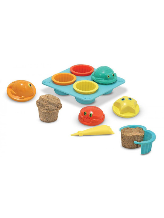 Foremki do piasku wody zabawa na plaży babeczki Melissa and Doug
