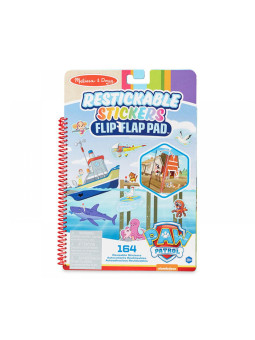 Naklejki wielorazowego użytku Psi Patrol Restickable Stickers Flip-Flap Pad – Adventure Bay Melissa & Doug