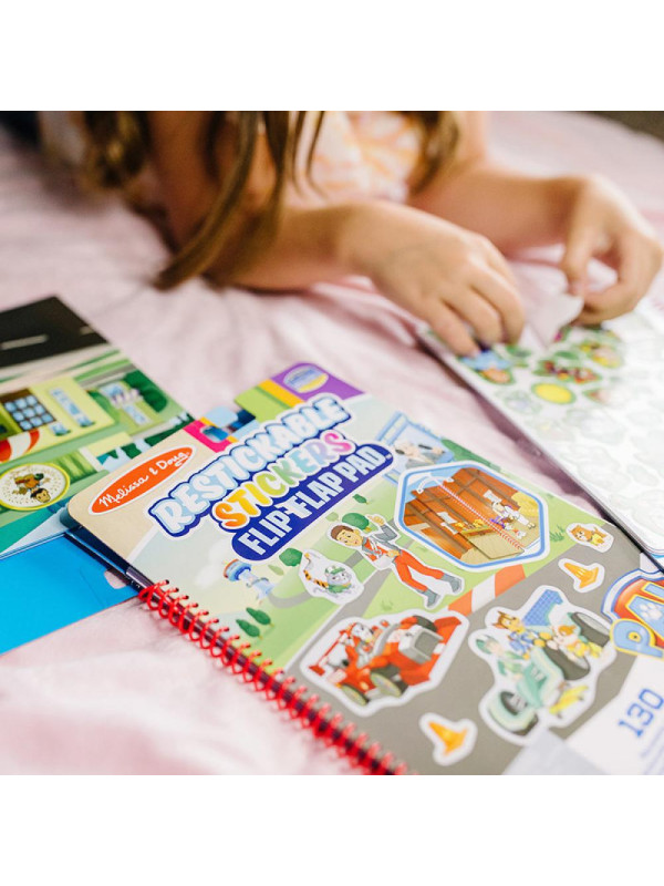 Naklejki wielorazowego użytku Psi Patrol Restickable Stickers Flip-Flap Pad – Adventure Bay Melissa & Doug
