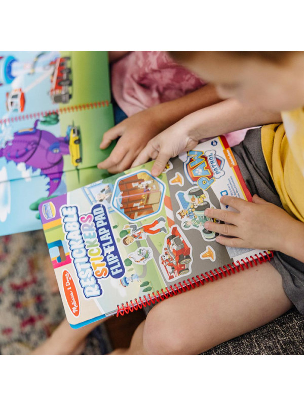 Naklejki wielorazowego użytku Psi Patrol Restickable Stickers Flip-Flap Pad – Adventure Bay Melissa & Doug