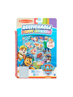 Naklejki wielokrotnego użytku Psi Patrol Puffy Sticker - Adventure Bay Melissa and Doug