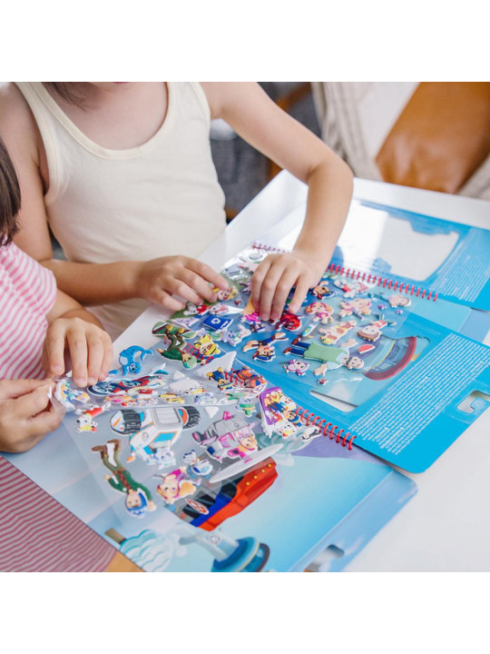 Naklejki wielokrotnego użytku z książką Psi Patrol Puffy Sticker – Jake’s Mountain Melissa and Doug