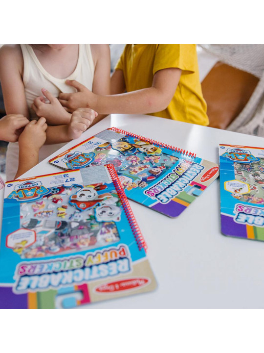 Naklejki wielokrotnego użytku z książką Psi Patrol Puffy Sticker – Jake’s Mountain Melissa and Doug