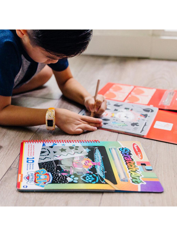 Książeczka zdrapywanka wydrapywanka Psi Patrol Scratch Art Pad – Chase Melissa and Doug