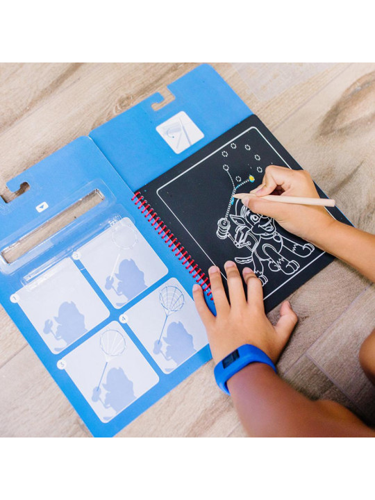 Wydrapywanka zdrapywanka z książką Psi Patrol Scratch Art Pad – Marshall Melissa and Doug