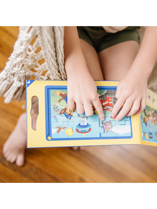 Puzzle na magnesy z książką Psi Patrol Magnetic Jigsaw Puzzles Melissa & Doug
