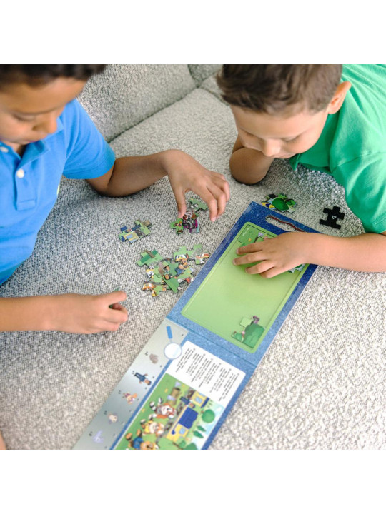 Puzzle na magnesy z książką Psi Patrol Magnetic Jigsaw Puzzles - Big Trucks Melissa & Doug