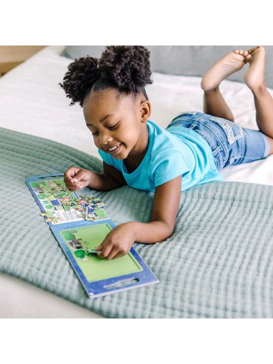 Puzzle na magnesy z książką Psi Patrol Magnetic Jigsaw Puzzles - Big Trucks Melissa & Doug
