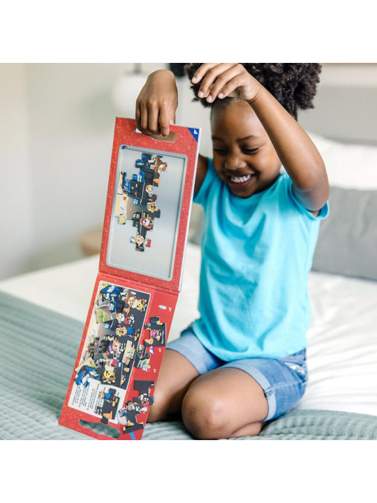 Puzzle na magnesy z książką Psi Patrol Magnetic Jigsaw Puzzles - Big Trucks Melissa & Doug