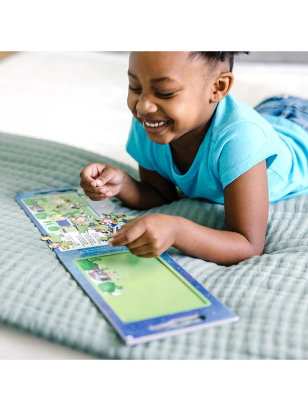Puzzle na magnesy z książką Psi Patrol Magnetic Jigsaw Puzzles - Big Trucks Melissa & Doug