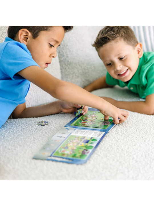 Puzzle na magnesy z książką Psi Patrol Magnetic Jigsaw Puzzles - Big Trucks Melissa & Doug