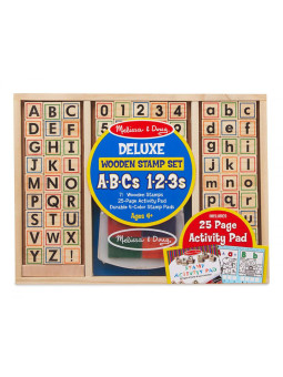 Pieczątki dla dzieci Deluxe litery i cyfry do nauki Melissa nad Doug