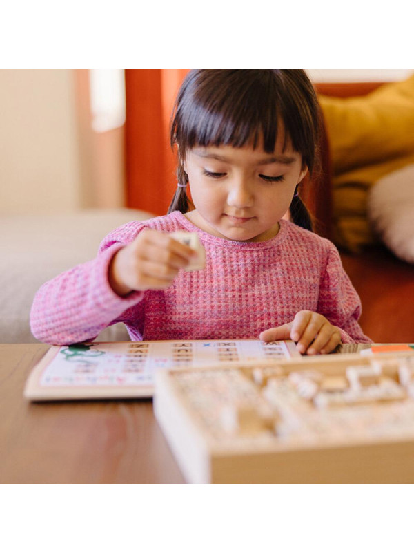 Pieczątki dla dzieci Deluxe litery i cyfry do nauki Melissa nad Doug