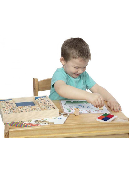 Pieczątki dla dzieci Deluxe litery i cyfry do nauki Melissa nad Doug