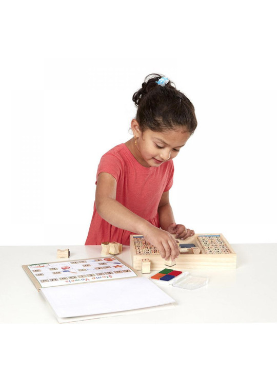 Pieczątki dla dzieci Deluxe litery i cyfry do nauki Melissa nad Doug