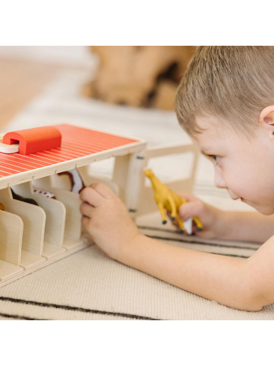 Drewniana Stajnia dla dzieci z Figurkami Koni Melissa and Doug