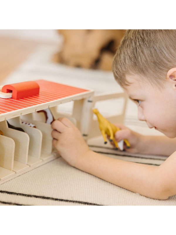Drewniana Stajnia dla dzieci z Figurkami Koni Melissa and Doug
