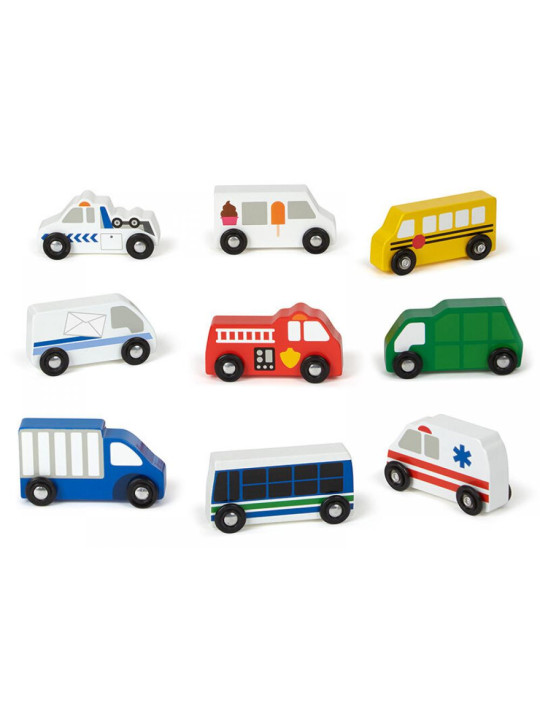Autka miejskie drewniane Melissa and Doug