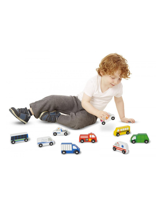Autka miejskie drewniane Melissa and Doug