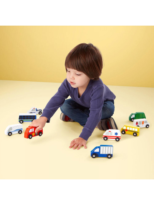 Autka miejskie drewniane Melissa and Doug