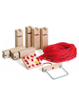 Drewniana gra zręcznościowa klocki Wieża Froebla Erzi