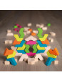 Drewniane klocki GeoBlox MaxiMix 60 el. Erzi Drewniane klocki GeoBlox MaxiMix 60 el. Erzi