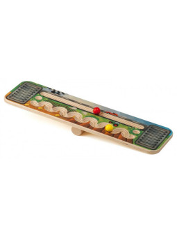 Drewniana deska do balansowania z labiryntem Wyścig Erzi