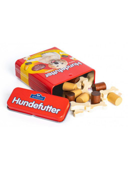 Drewniane przysmaki dla psa w puszce Erzi