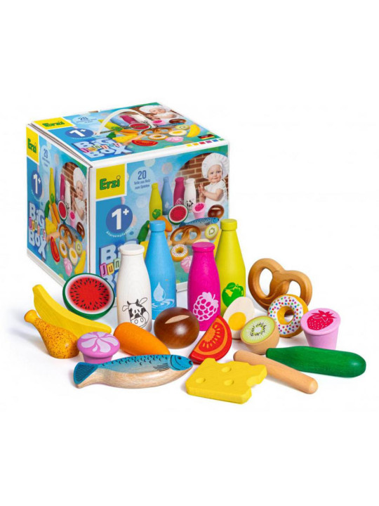 Drewniane produkty spożywcze do zabawy Big Box Junior Erzi