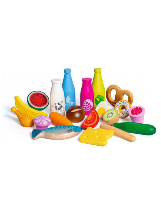 Drewniane produkty spożywcze do zabawy Big Box Junior Erzi