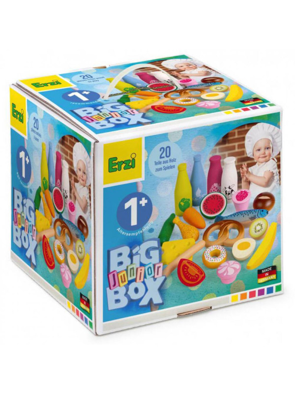 Drewniane produkty spożywcze do zabawy Big Box Junior Erzi