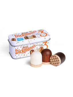 Drewniane ciepłe lody Mini Dickmann's w puszce Erzi