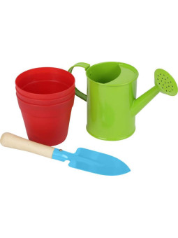 Zestaw małego ogrodnika do zabawy  dla dzieci, zestaw ogrodowy small foot design - zestaw ogrodowy, zabawa w ogrodnika dla 4 la