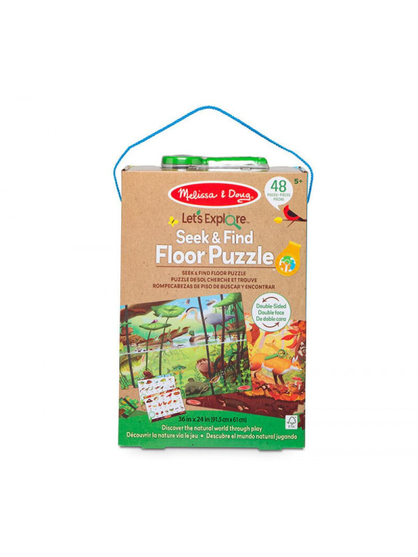 Puzzle dwustronne Let’s Explore Seek & Find 48 el. Melissa and Doug