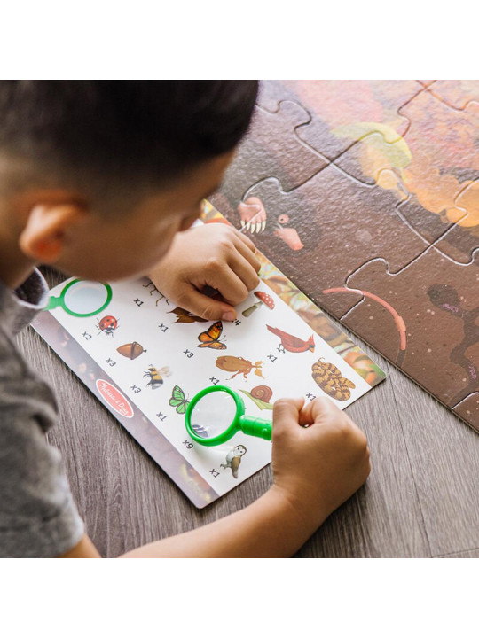 Puzzle dwustronne Let’s Explore Seek & Find 48 el. Melissa and Doug