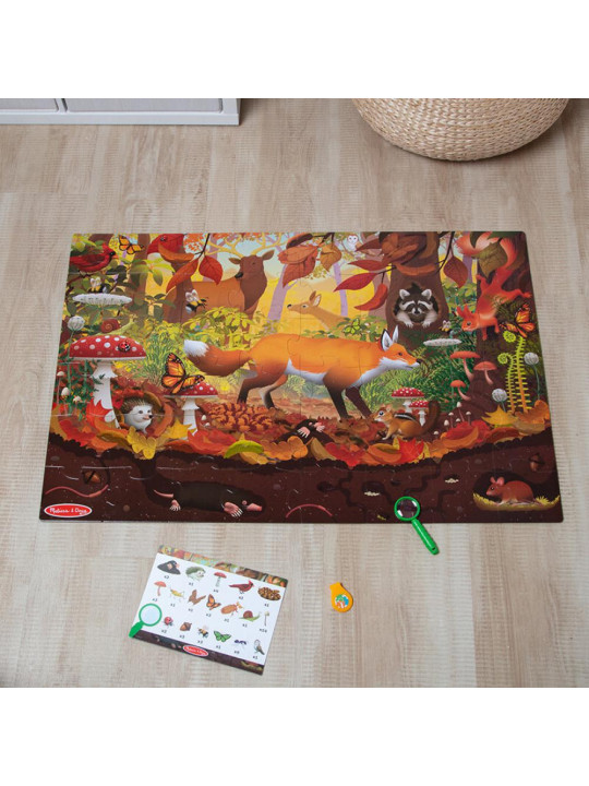 Puzzle dwustronne Let’s Explore Seek & Find 48 el. Melissa and Doug