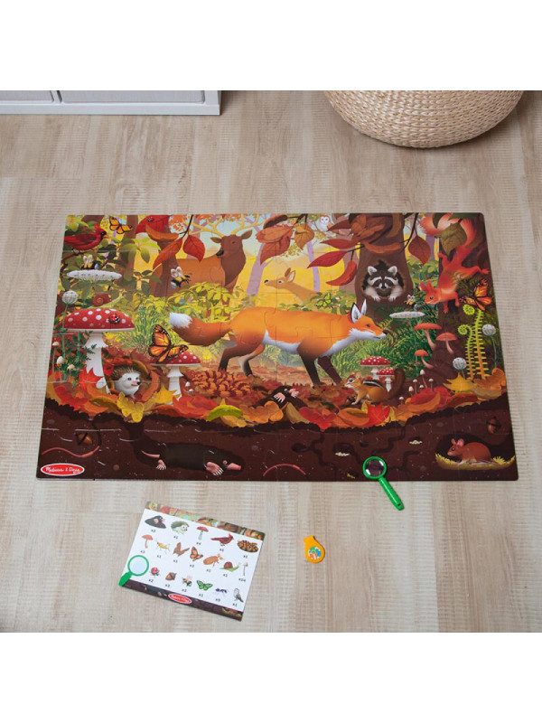 Puzzle dwustronne Let’s Explore Seek & Find 48 el. Melissa and Doug
