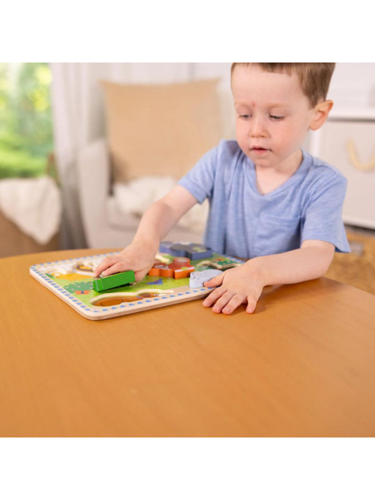 Układanka drewniana dopasowywanie Zwierząt figurek drewnianych Melissa and Doug