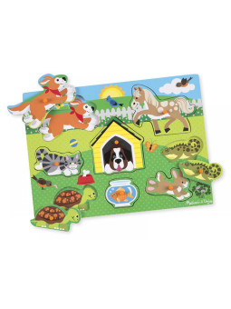 Układanka drewniana dopasowywanie Zwierząt Melissa and Doug