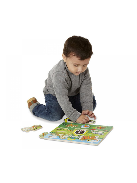 Układanka drewniana dopasowywanie Zwierząt Melissa and Doug