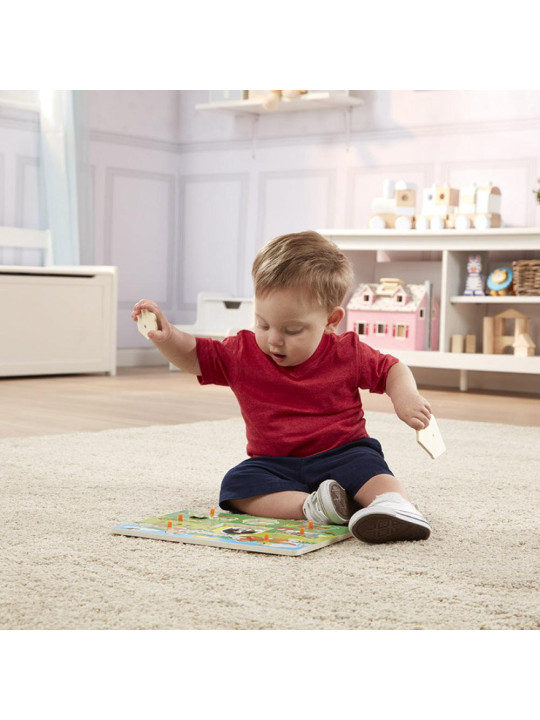 Układanka drewniana dopasowywanie Zwierząt Melissa and Doug