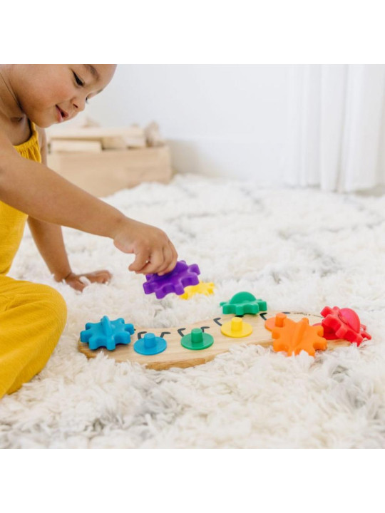 Układanka drewniana dla dzieci kolorowa gąsieniczka Melissa & Doug