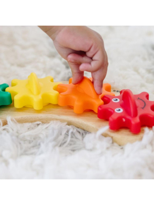 Układanka drewniana dla dzieci kolorowa gąsieniczka Melissa & Doug